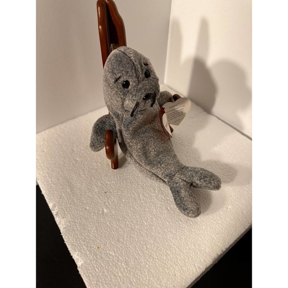 TY Beanie Baby SLIPPERY the Seal Plush 7” Stuffed Animal Toy Christmas Birthday - Picture 4 of 5